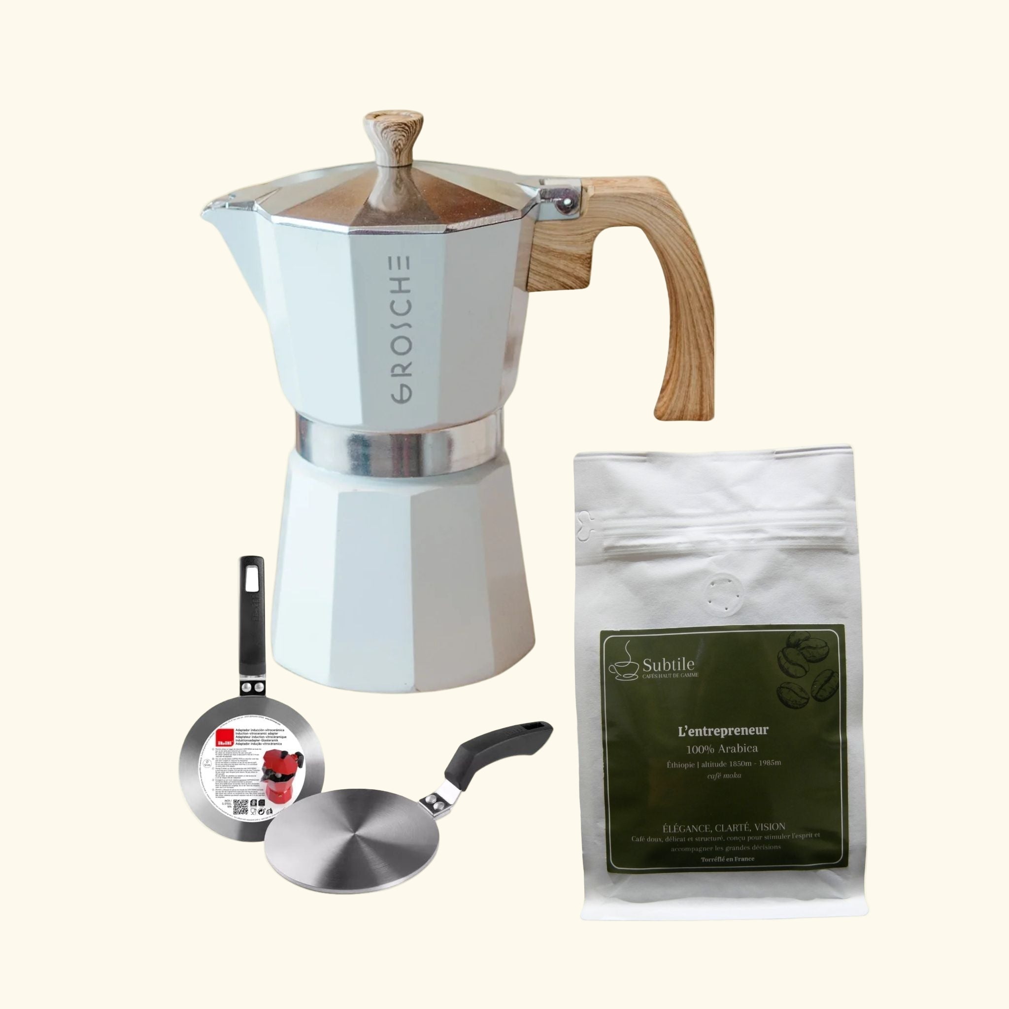 Coffret Cafetière Italienne (Moka) - Subtile café