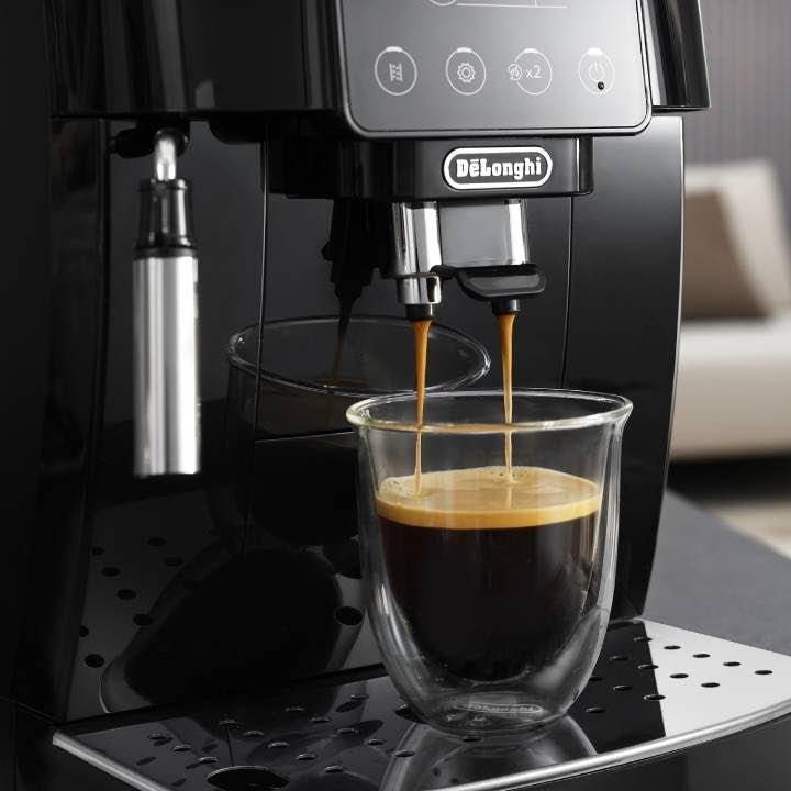 Machine à café en fonctionnement